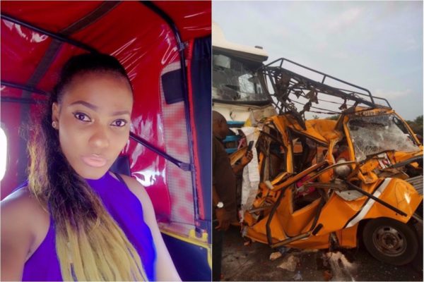 OMG! Lady Involved In Ghastly Accident After Taking Selfie In A Keke Napep (See Photo)