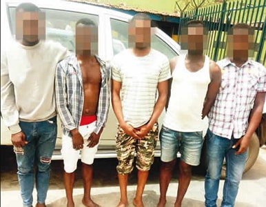 Five Gay Men That Fought After Infecting Each Other With HIV Finally Arrested In Lagos