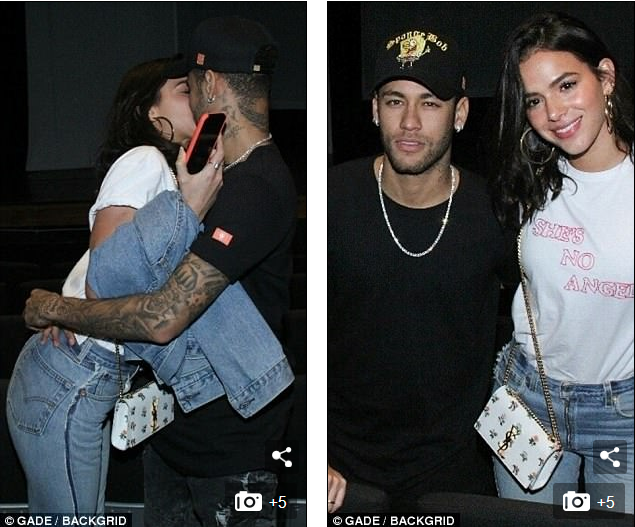 Neymar Spotted In A Romantic Mood With Model Girlfriend In Brazil (Photos)