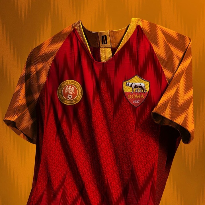 AS Roma To Adopt Super Eagles Design For Their Next Jersey (Photos)