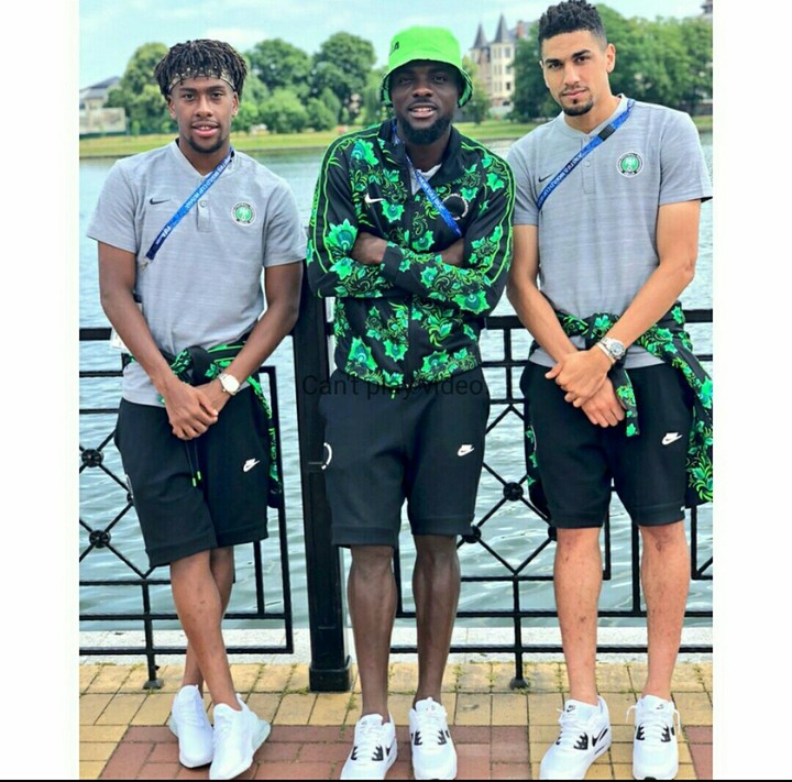 Super Eagles Players In Shaku Shaku Pose As They Rock Their Trending Track Kits (Photos)