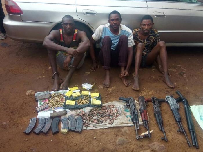 Deadly Armed Robbery Gang Busted In Kwara. See How They Hid Their Guns (Photos)