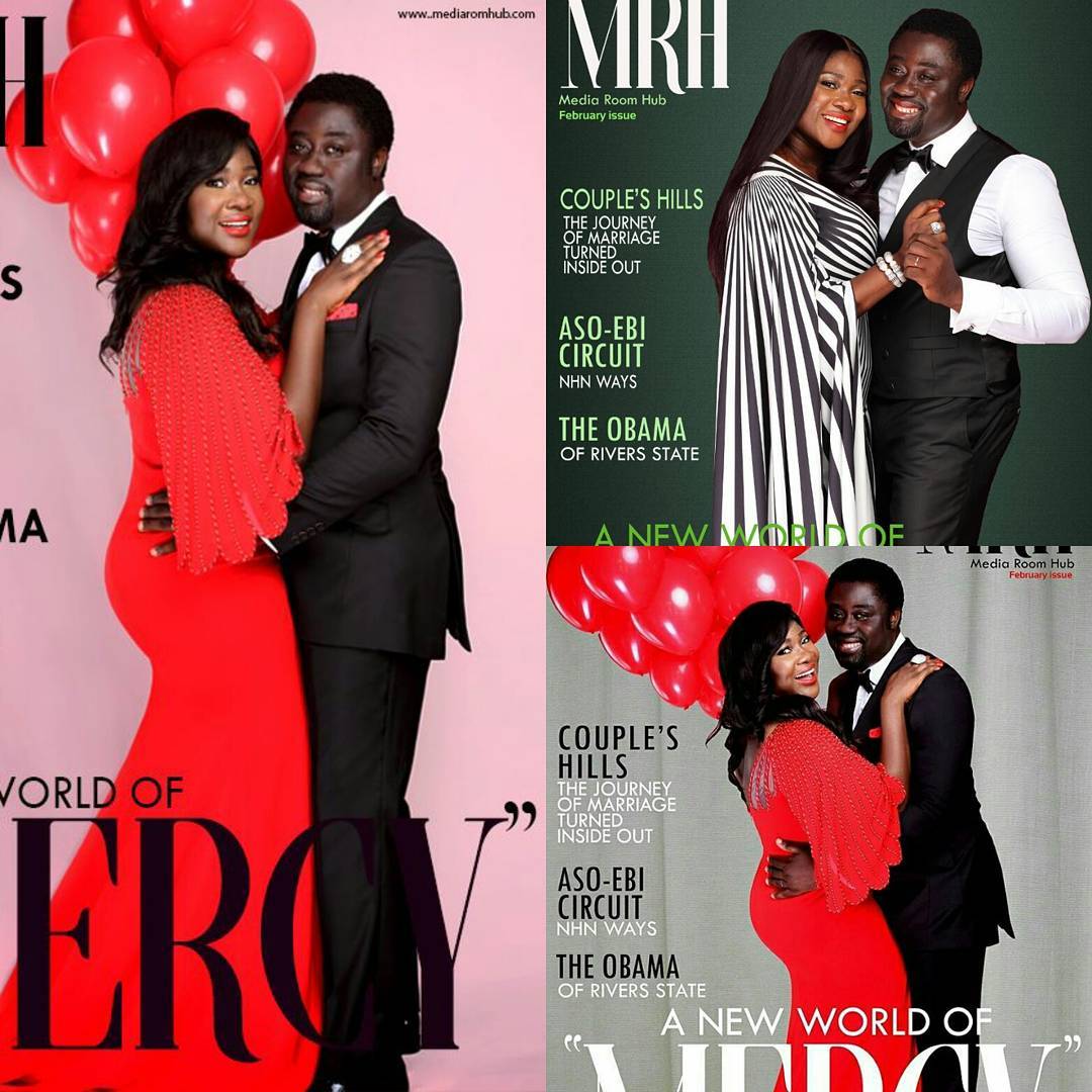 Mercy Johnson and Husband Cover Media Room Hub Magazine