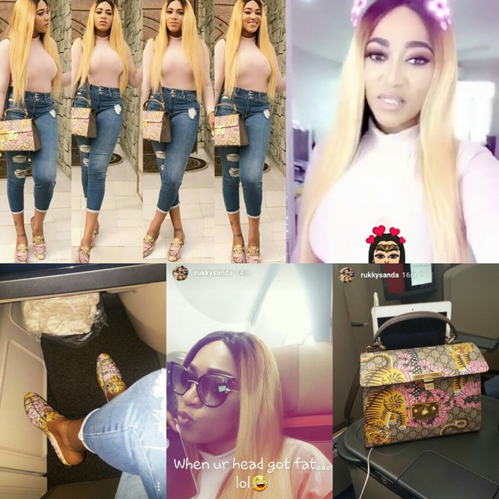 Actress Rukky Sanda Steps Out In Gucci Combo For Omotola Jalade's Birthday Getaway (Photos)