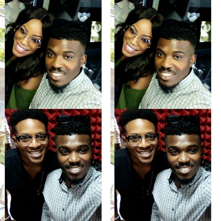 Photos From The Media Tour Of Former #BBNaija Housemates Jon And Ese