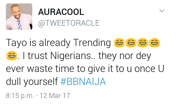 #BBNaija: Nigerians React To Tayo Faniran's Performance At Sunday Live Show