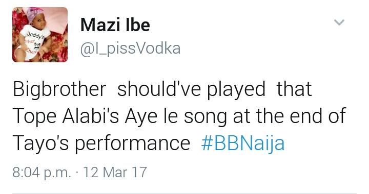 #BBNaija: Nigerians React To Tayo Faniran's Performance At Sunday Live Show
