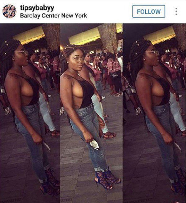 See What This Girl Wore To Wizkid's Show In New York That Got People Talking (Photos)