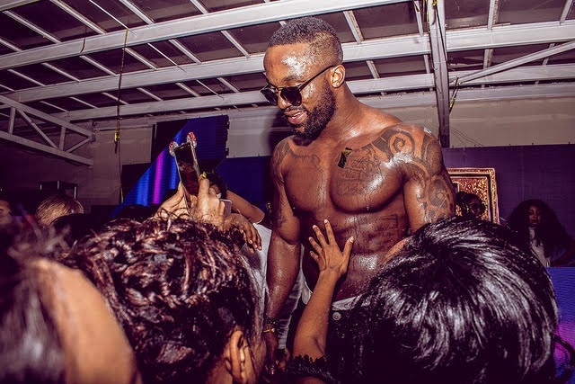 See What Kenyan Ladies Did To Shirtless Iyanya At A Pool Party (Photos)