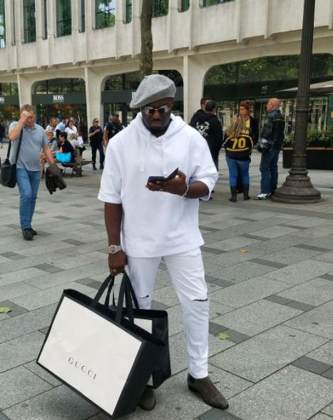 Jim Iyke Goes Gucci Shopping In Paris (Photos)