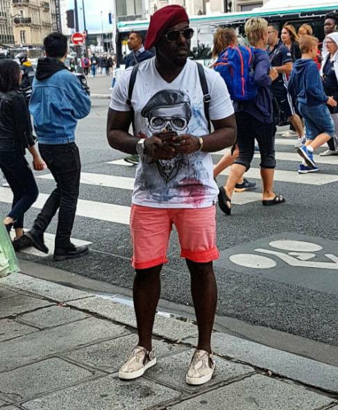 Jim Iyke Goes Gucci Shopping In Paris (Photos)