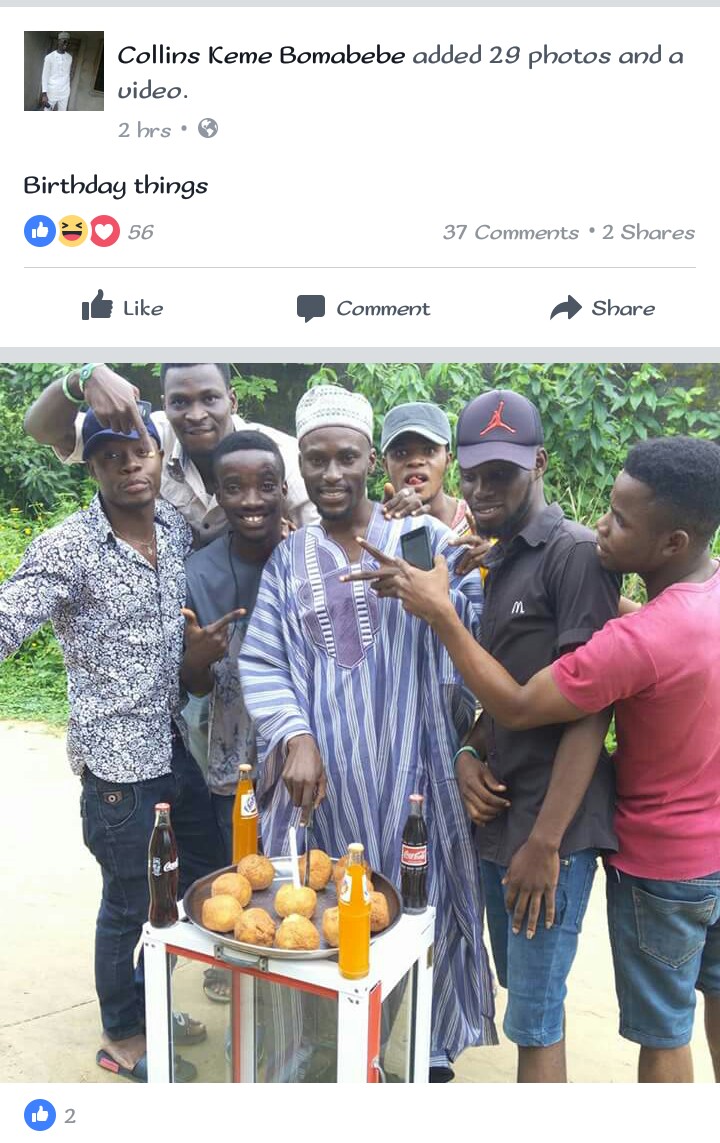 See How This Guy Celebrated His Birthday (Pictures)
