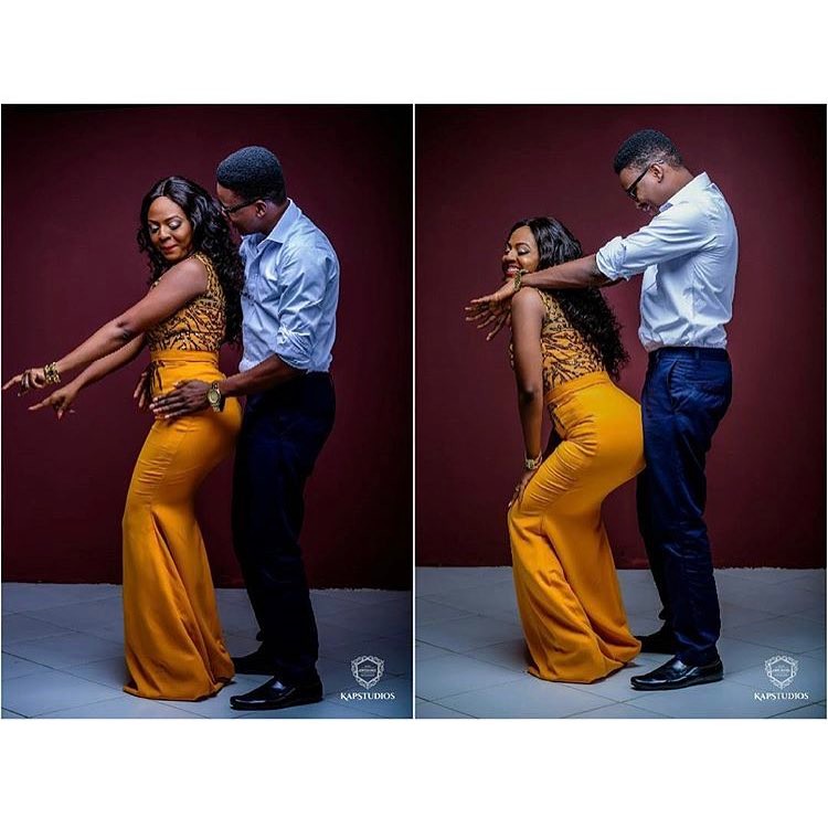 This Man Can't Get Enough Of His Fiancee's Backside In These Pre-Wedding Photos (Peek)