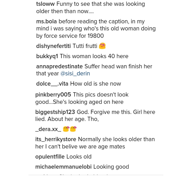#BBNaija: 'Old Mama Youngie; She Looks 78': Nigerians React To Photo Of #TBoss As A Corper (See Photos + Comments)