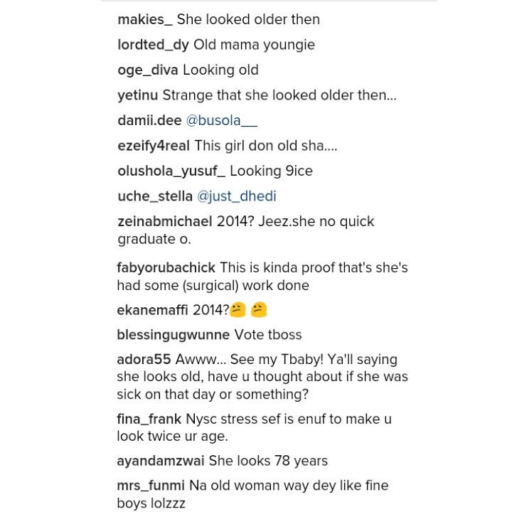 #BBNaija: 'Old Mama Youngie; She Looks 78': Nigerians React To Photo Of #TBoss As A Corper (See Photos + Comments)