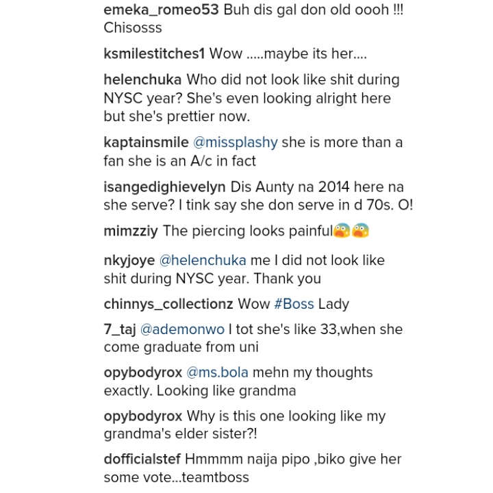 #BBNaija: 'Old Mama Youngie; She Looks 78': Nigerians React To Photo Of #TBoss As A Corper (See Photos + Comments)