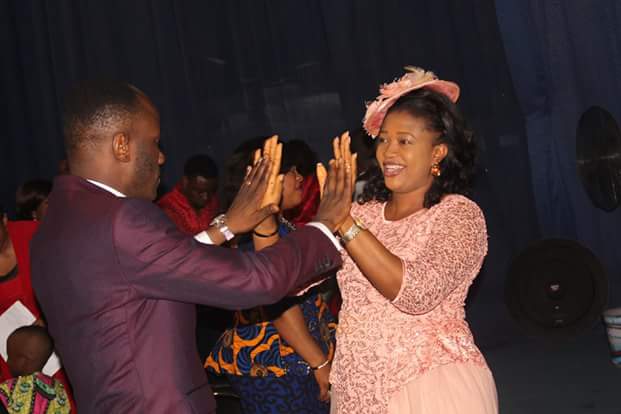 Apostle Suleman & His Beautiful Wife Dance Joyously In Church (See Adorable Photos)