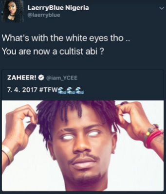 'Ycee, Are You A Cultist?' - Fans Ask Rapper After He Shared This Pic