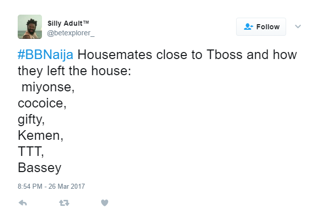 'Tboss Is The Cause, She's Using Jazz' - Nigerians React To Bassey's Eviction