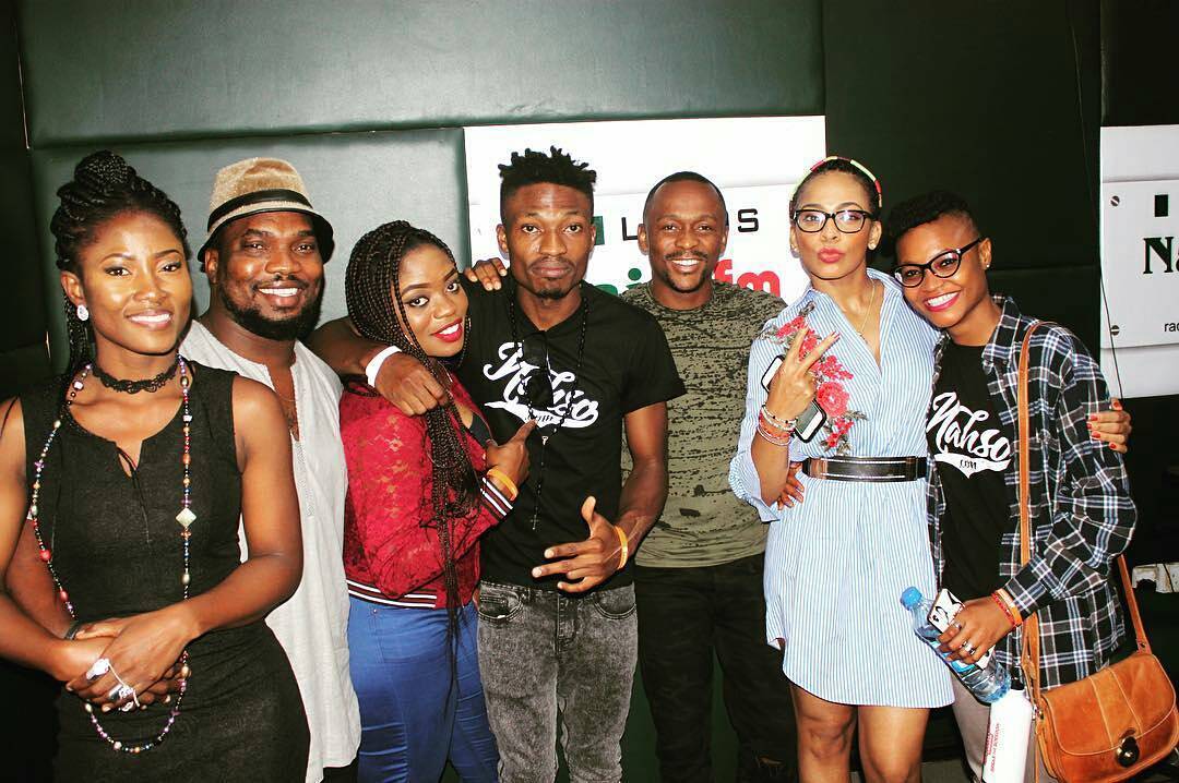 #BBNaija: Efe And The Last 4 Housemates Unite On Media Tour (Photos)