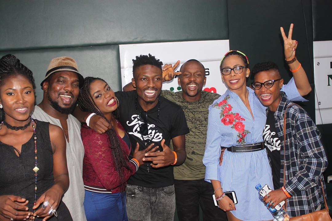 #BBNaija: Efe And The Last 4 Housemates Unite On Media Tour (Photos)