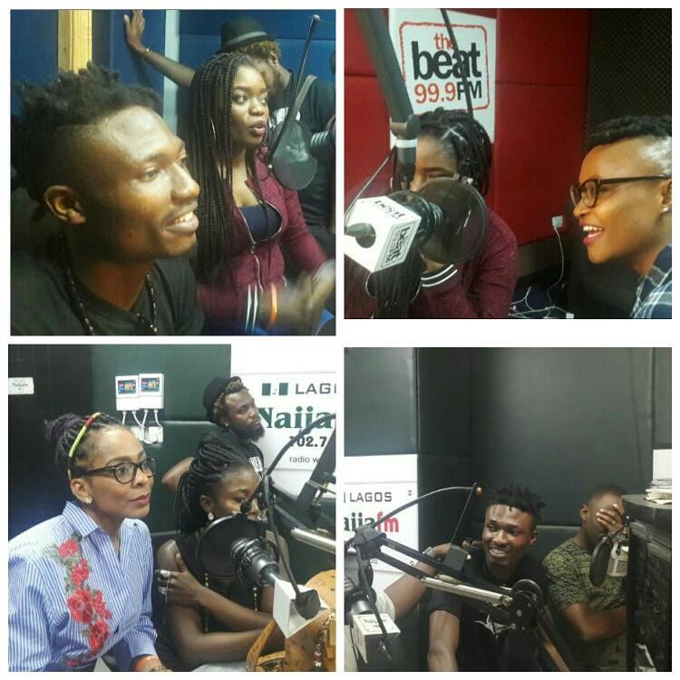 #BBNaija: Efe And The Last 4 Housemates Unite On Media Tour (Photos)