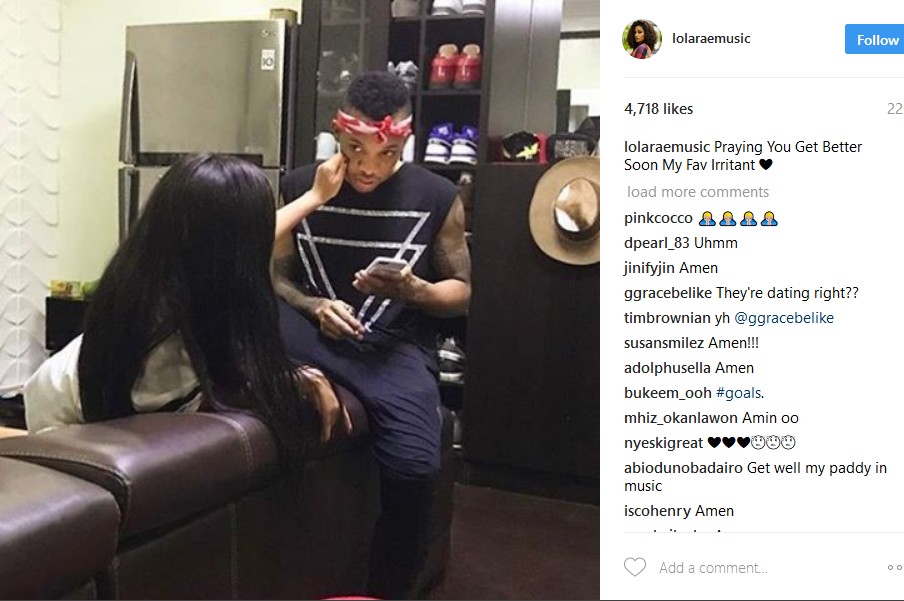 Singer Lola Rae Arrives US To Support Her Sick Boyfriend, Tekno During Treatment (Photo)