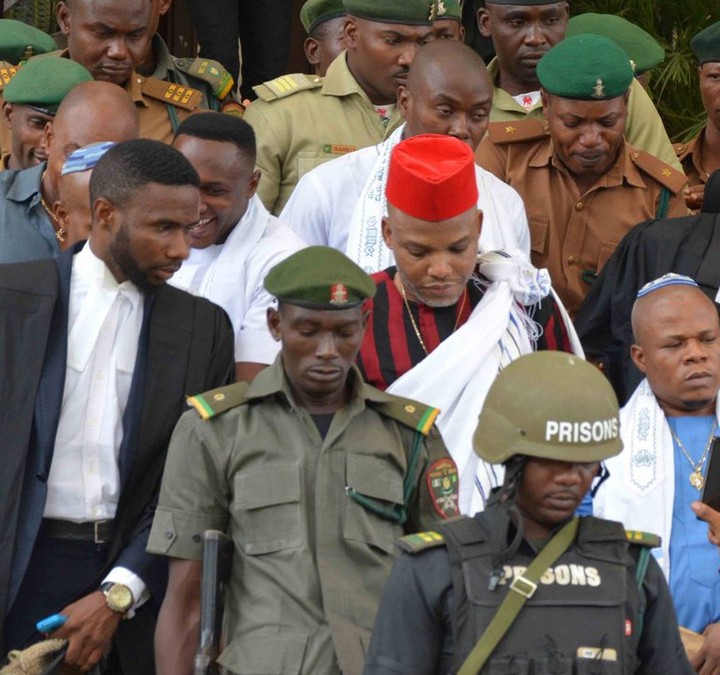 See The Moment Nnamdi Kanu Was Granted Bail (Photos)