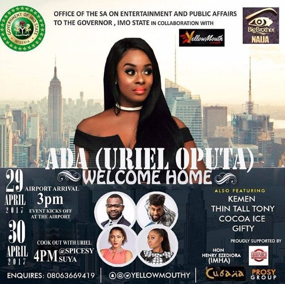 BBNaija: Uriel Oputa Finally Gets Her Wish After Crying For A Home Coming Party