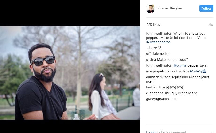 See Banky W's Younger Brother - Funmi Wellington