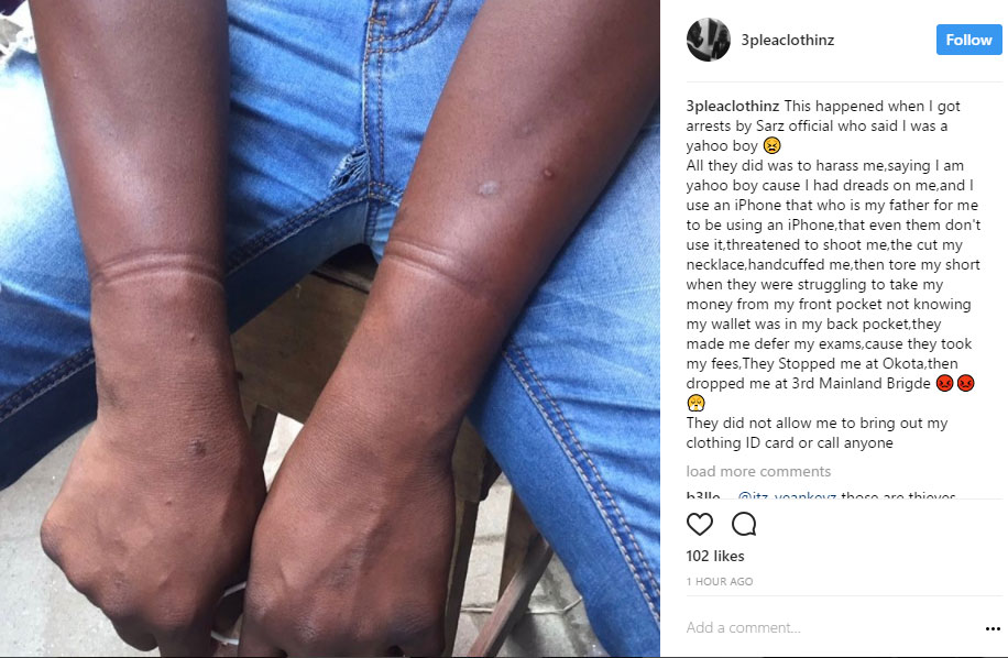 See What SARS Did To A Man Accused Of Being A Yahoo Boy