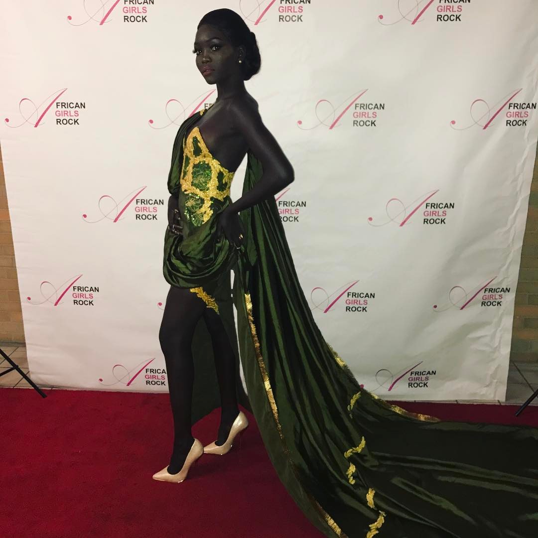 Meet South Sudanese Model, Nyakim Gatwech, The Moonshine Queen Of Dark (Photos)