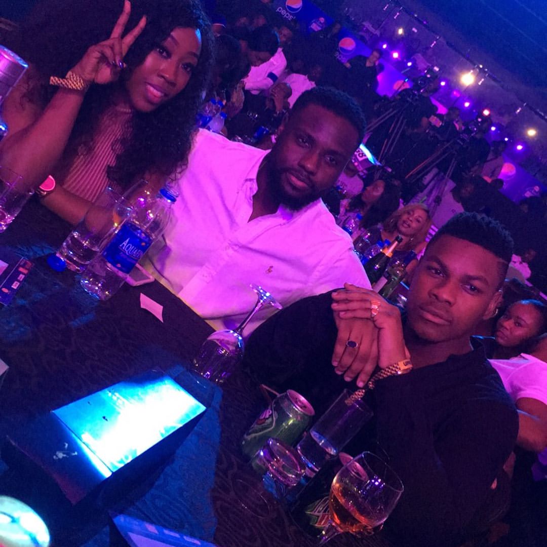 Beverly Naya, John Boyega And Dayo Okeniyi Hang Out Together