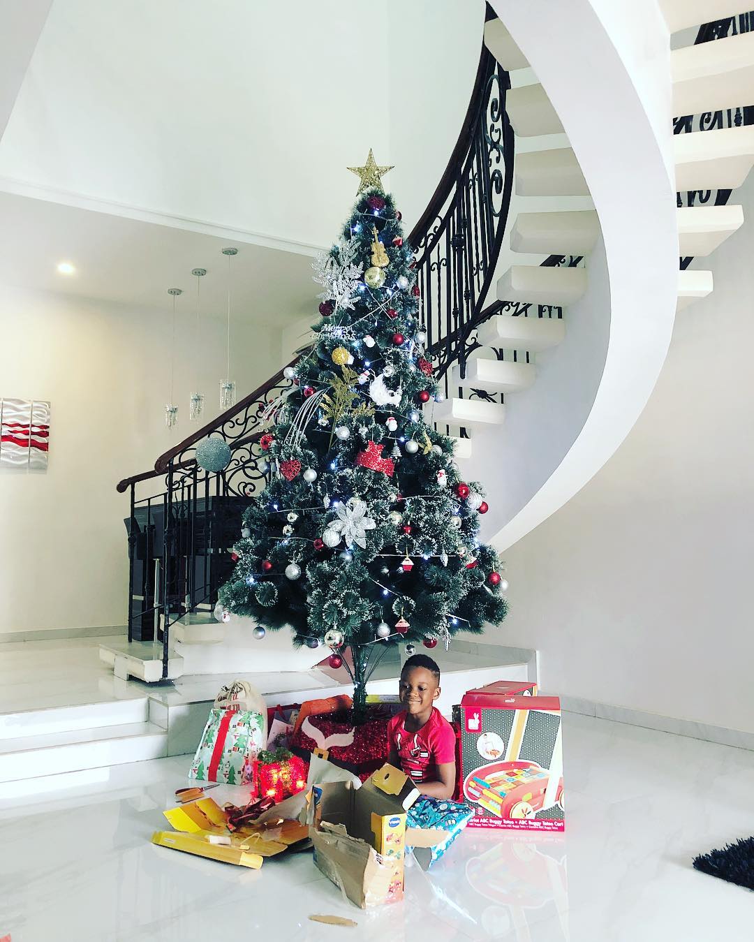 Paul Okoye Shares Family Christmas Picture