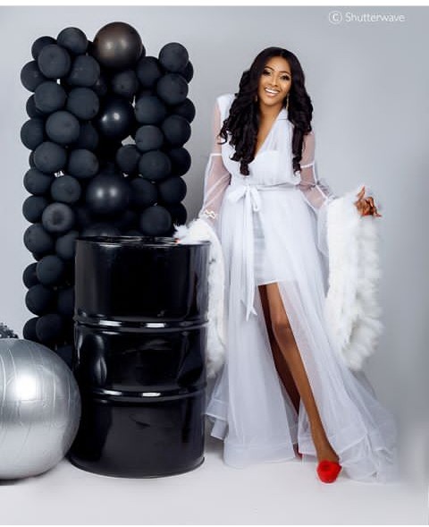 Actress Lilian Esoro Stuns In Angelic Outfit, Shares Adorable Photos With Her Son