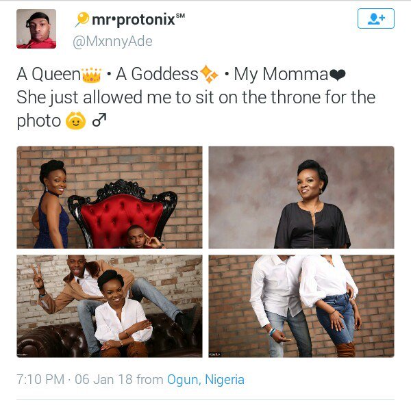 Guy Shares Photos Of His Mother Who Looks More Like His Elder Sister