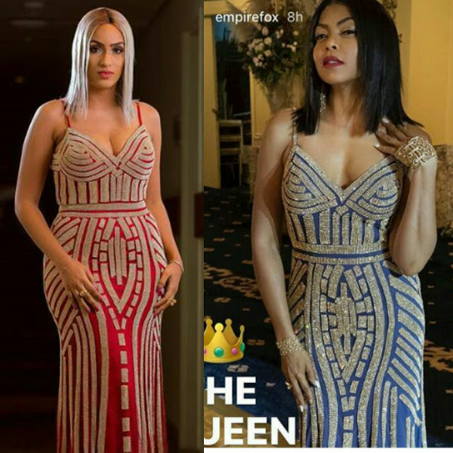 Juliet Ibrahim vs Taraji P Henson: Who Rocked The Dress Better? (Photo)