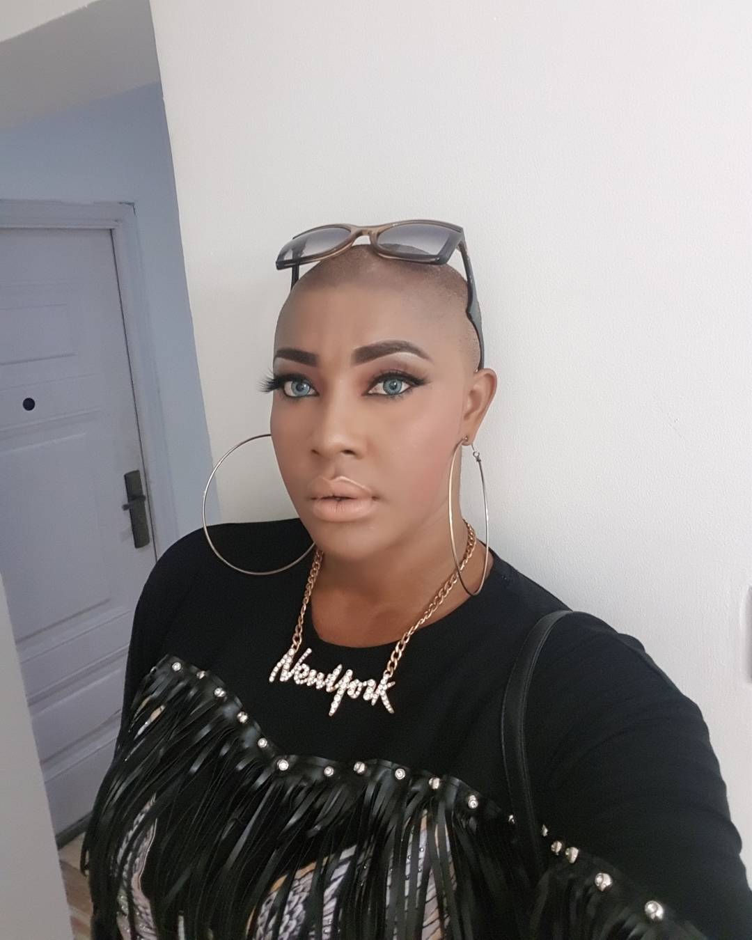 Nollywood Actress, Angela Okorie, Goes Bald (Photos)