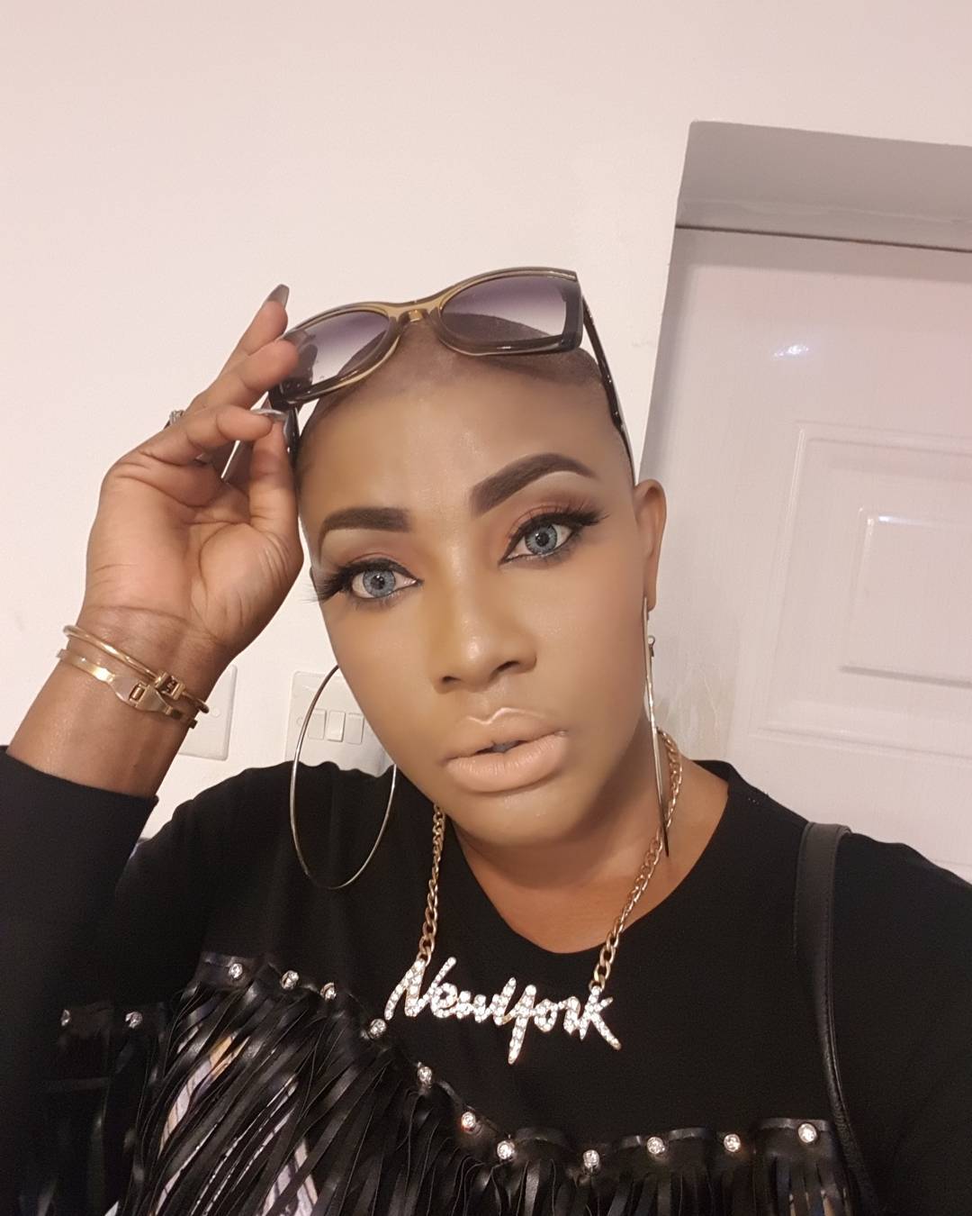 Nollywood Actress, Angela Okorie, Goes Bald (Photos)