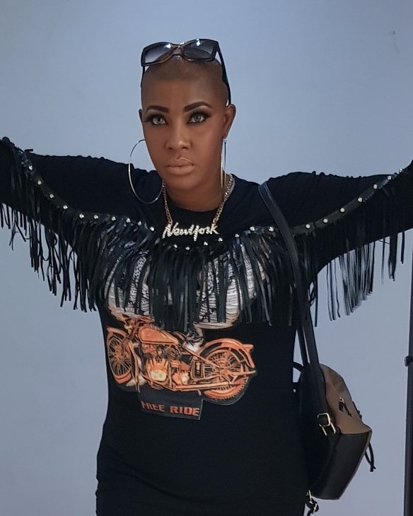 Nollywood Actress, Angela Okorie, Goes Bald (Photos)