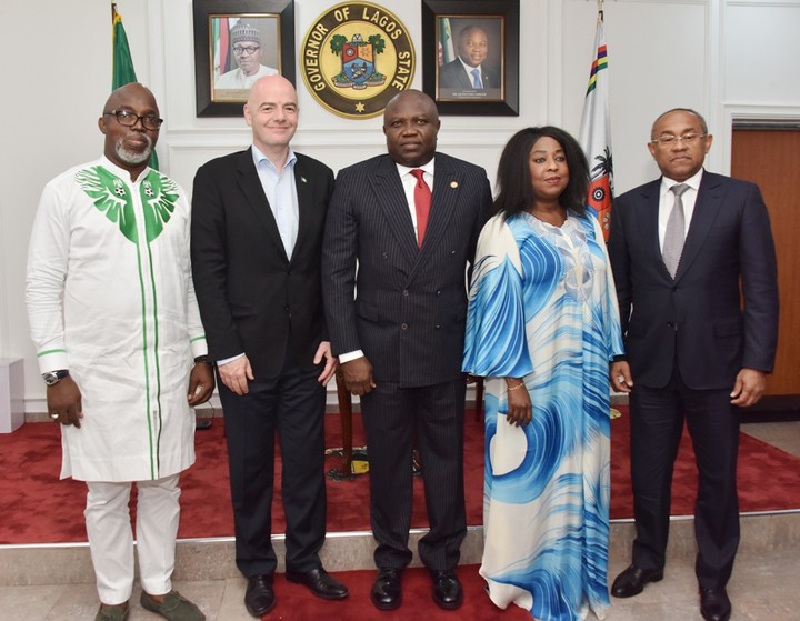 FIFA President, Gianni Infantino, Visits Governor Ambode (Photos)