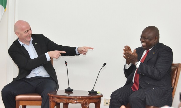 FIFA President, Gianni Infantino, Visits Governor Ambode (Photos)