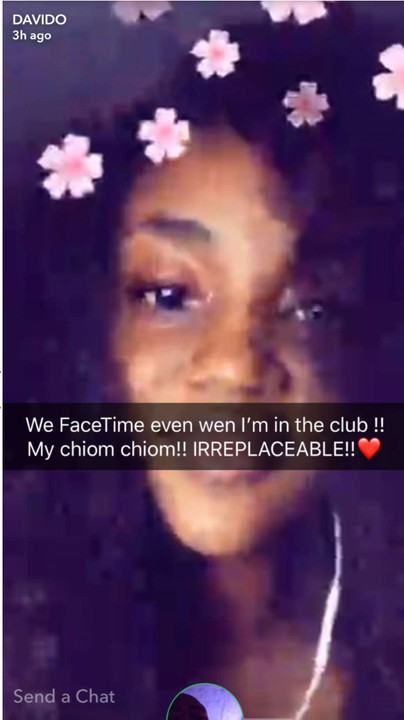 Davido And His Girlfriend, Chioma Facetime While He Clubs, As He Gushes Over Her