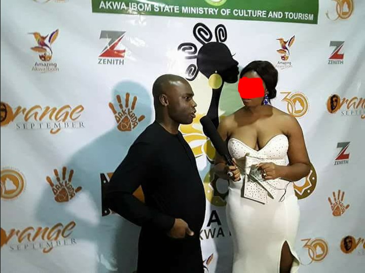 'Orange September': Nigerians React Over This Lady's Hot Outfit To An Event (Photos)