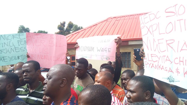 Protest In Abuja Over Electricity Over-Billing (Photos)