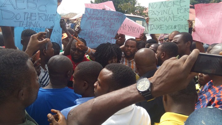 Protest In Abuja Over Electricity Over-Billing (Photos)