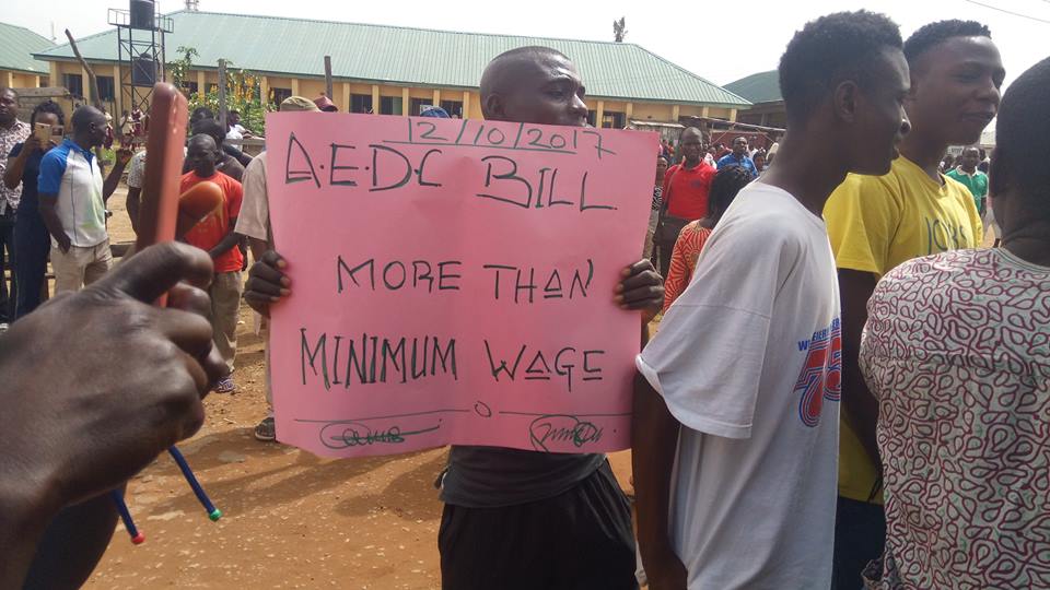 Protest In Abuja Over Electricity Over-Billing (Photos)