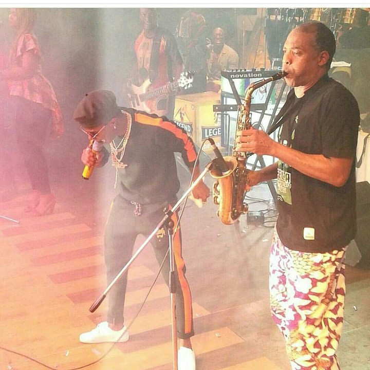 Photo Of Wizkid and Femi Kuti Performing At Felabration 2017