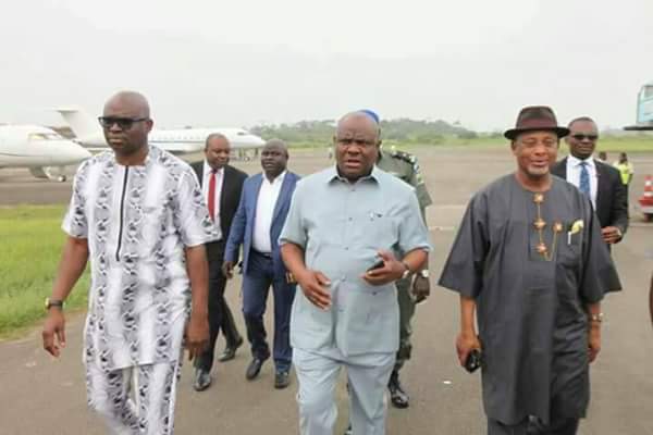 Fayose Receives Wike As He Lands At Akure Airport (Photos)