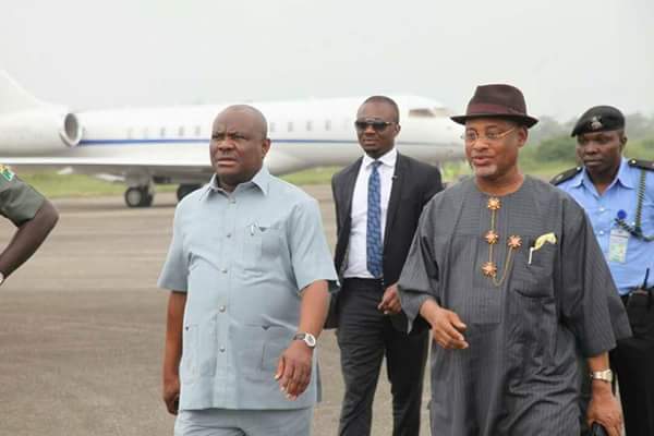 Fayose Receives Wike As He Lands At Akure Airport (Photos)